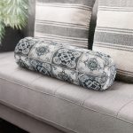 - RealHomes Özel Tasarımlı Dijital Baskılı İç Dolgulu Fermuarlı Silindir Yastık - Realhomes Renkli Zemin Üzerinde Geometrik Desenli Dijital Baskılı Modern İç Dolgulu Yumuşak Silindir Form Yastık Kırlent Realhomes