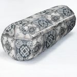 - RealHomes Özel Tasarımlı Dijital Baskılı İç Dolgulu Fermuarlı Silindir Yastık - Realhomes Renkli Zemin Üzerinde Geometrik Desenli Dijital Baskılı Modern İç Dolgulu Yumuşak Silindir Form Yastık Kırlent Realhomes