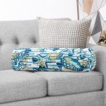 - RealHomes Özel Tasarımlı Dijital Baskılı İç Dolgulu Fermuarlı Silindir Yastık - Realhomes Beyaz Zemin Üzerinde Deniz Yıldızı Desenli Dijital Baskılı Modern İç Dolgulu - Fermuarlı Süet Silindir Rulo Yastık Kırlent Realhomes