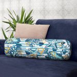 - RealHomes Özel Tasarımlı Dijital Baskılı İç Dolgulu Fermuarlı Silindir Yastık - Realhomes Beyaz Zemin Üzerinde Deniz Yıldızı Desenli Dijital Baskılı Modern İç Dolgulu - Fermuarlı Süet Silindir Rulo Yastık Kırlent Realhomes