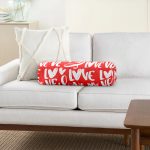 Sevgililer Günü Temalı Özel Tasarım Dijital Baskılı Modern İç Dolgulu Fermuarlı Çok Amaçlı Silindir Yastık Kırlent Realhomes