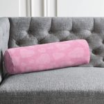 Sevgililer Günü Temalı Özel Tasarım Dijital Baskılı Modern İç Dolgulu Süet Silindir Yastık Kırlent - Bel Yastığı Realhomes