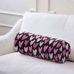 Sevgililer Günü Temalı Özel Tasarım Dijital Baskılı Modern İç Dolgulu Yumuşak Silindir Form Yastık Kırlent Realhomes