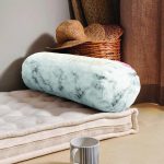 - RealHomes Özel Tasarımlı Dijital Baskılı İç Dolgulu Fermuarlı Silindir Yastık - Realhomes Hello Beautiful Pembe & Mermer Dijital Baskılı Dekoratif İç Dolgulu Süet Silindir Yastık Kırlent - Bel Yastığı Realhomes