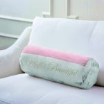 - RealHomes Özel Tasarımlı Dijital Baskılı İç Dolgulu Fermuarlı Silindir Yastık - Realhomes Hello Beautiful Pembe & Mermer Dijital Baskılı Dekoratif İç Dolgulu Süet Silindir Yastık Kırlent - Bel Yastığı Realhomes