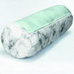 Hello Beautiful Mint Yeşili & Mermer Dijital Baskılı Modern İç Dolgulu Süet Silindir Yastık Kırlent - Bel Yastığı Realhomes