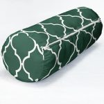 - RealHomes Özel Tasarımlı Dijital Baskılı İç Dolgulu Fermuarlı Silindir Yastık - Realhomes  Yeşil Ogea Desenli Dijital Baskılı Dekoratif İç Dolgulu Fermuarlı Çok Amaçlı Silindir Yastık Kırlent Realhomes