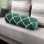 - RealHomes Özel Tasarımlı Dijital Baskılı İç Dolgulu Fermuarlı Silindir Yastık - Realhomes  Yeşil Ogea Desenli Dijital Baskılı Dekoratif İç Dolgulu Fermuarlı Çok Amaçlı Silindir Yastık Kırlent Realhomes