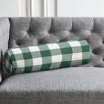 - RealHomes Özel Tasarımlı Dijital Baskılı İç Dolgulu Fermuarlı Silindir Yastık - Realhomes  Yeşil Ekose Tasarımlı Dijital Baskılı Dekoratif İç Dolgulu - Fermuarlı Süet Silindir Rulo Yastık Kırlent Realhomes