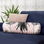 - RealHomes Özel Tasarımlı Dijital Baskılı İç Dolgulu Fermuarlı Silindir Yastık - Realhomes  Flamingo Desenli Dijital Baskılı Dekoratif İç Dolgulu - Fermuarlı Süet Silindir Yuvarlak Yastık Kırlent Realhomes