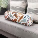 - RealHomes Özel Tasarımlı Dijital Baskılı İç Dolgulu Fermuarlı Silindir Yastık - Realhomes Renkli Geometrik Çizgili Dijital Baskılı İç Dolgulu Süet Silindir Yastık Kırlent - Bel Yastığı Realhomes