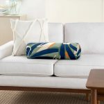 - RealHomes Özel Tasarımlı Dijital Baskılı İç Dolgulu Fermuarlı Silindir Yastık - Realhomes Yeşil Lacivert Renkli Özel Tasarım İç Dolgulu - Fermuarlı Süet Silindir Rulo Yastık Kırlent Realhomes