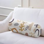 - RealHomes Özel Tasarımlı Dijital Baskılı İç Dolgulu Fermuarlı Silindir Yastık - Realhomes Soyut Tasarımlı Özel Tasarım Dekoratif İç Dolgulu - Fermuarlı Süet Silindir Yuvarlak Yastık Kırlent Realhomes