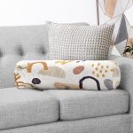 - RealHomes Özel Tasarımlı Dijital Baskılı İç Dolgulu Fermuarlı Silindir Yastık - Realhomes Soyut Tasarımlı Özel Tasarım Dekoratif İç Dolgulu - Fermuarlı Süet Silindir Yuvarlak Yastık Kırlent Realhomes