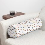 - RealHomes Özel Tasarımlı Dijital Baskılı İç Dolgulu Fermuarlı Silindir Yastık - Realhomes Renkli Minimal Dikdörtgen Çizimli İç Dolgulu Yumuşak Silindir Form Yastık Kırlent Realhomes