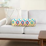 - RealHomes Özel Tasarımlı Dijital Baskılı İç Dolgulu Fermuarlı Silindir Yastık - Realhomes Renkli Geometrik Çizimli Dijital Baskılı İç Dolgulu Fermuarlı Çok Amaçlı Silindir Yastık Kırlent Realhomes