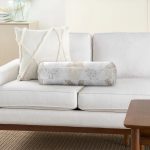 Geometrik Üçgen Tasarımlı Dekoratif İç Dolgulu - Fermuarlı Süet Silindir Rulo Yastık Kırlent Realhomes