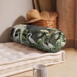 - RealHomes Özel Tasarımlı Dijital Baskılı İç Dolgulu Fermuarlı Silindir Yastık - Realhomes  Siyah Zemin Tropik Hayvan & Yaprak Tasarımlı Modern İç Dolgulu Fermuarlı Çok Amaçlı Silindir Yastık Kırlent Realhomes