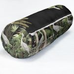 - RealHomes Özel Tasarımlı Dijital Baskılı İç Dolgulu Fermuarlı Silindir Yastık - Realhomes  Siyah Zemin Tropik Hayvan & Yaprak Tasarımlı Modern İç Dolgulu Fermuarlı Çok Amaçlı Silindir Yastık Kırlent Realhomes