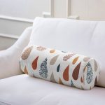 - RealHomes Özel Tasarımlı Dijital Baskılı İç Dolgulu Fermuarlı Silindir Yastık - Realhomes  Soft Renkli Damla Desenli Dekoratif İç Dolgulu - Fermuarlı Süet Silindir Rulo Yastık Kırlent Realhomes