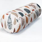 - RealHomes Özel Tasarımlı Dijital Baskılı İç Dolgulu Fermuarlı Silindir Yastık - Realhomes  Soft Renkli Damla Desenli Dekoratif İç Dolgulu - Fermuarlı Süet Silindir Rulo Yastık Kırlent Realhomes