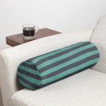 - RealHomes Özel Tasarımlı Dijital Baskılı İç Dolgulu Fermuarlı Silindir Yastık - Realhomes Yeşil & Lacivert Düz Çizgili Özel Tasarım İç Dolgulu - Fermuarlı Süet Silindir Rulo Yastık Kırlent Realhomes
