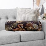 - RealHomes Özel Tasarımlı Dijital Baskılı İç Dolgulu Fermuarlı Silindir Yastık - Realhomes Koyu Zeminli Flamingo Ananas Motifli İç Dolgulu - Fermuarlı Süet Silindir Daire Yastık Kırlent Realhomes