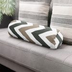 - RealHomes Özel Tasarımlı Dijital Baskılı İç Dolgulu Fermuarlı Silindir Yastık - Realhomes Soft Renkli Zigzag Tasarımlı Dekoratif İç Dolgulu - Fermuarlı Süet Silindir Daire Yastık Kırlent Realhomes