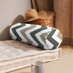 - RealHomes Özel Tasarımlı Dijital Baskılı İç Dolgulu Fermuarlı Silindir Yastık - Realhomes Soft Renkli Zigzag Tasarımlı Dekoratif İç Dolgulu - Fermuarlı Süet Silindir Daire Yastık Kırlent Realhomes