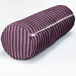 - RealHomes Özel Tasarımlı Dijital Baskılı İç Dolgulu Fermuarlı Silindir Yastık - Realhomes Açık Koyu Mürdüm Renkli Çizgi Tasarımlı Dekoratif İç Dolgulu Fermuarlı Çok Amaçlı Silindir Yastık Kırlent Realhomes