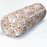 Renkli Etnik Tasarımlı Dekoratif İç Dolgulu - Fermuarlı Süet Berjer Silindir Yastık Kırlent Realhomes