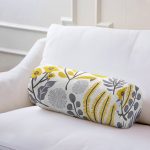 - RealHomes Özel Tasarımlı Dijital Baskılı İç Dolgulu Fermuarlı Silindir Yastık - Realhomes  Sanatsal Tropik Yaprak Motifli Dekoratif İç Dolgulu Fermuarlı Çok Amaçlı Silindir Yastık Kırlent Realhomes