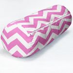 Pembe Zigzag Tasarımlı Dekoratif İç Dolgulu Süet Silindir Yastık Kırlent - Bel Yastığı Realhomes