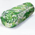 - RealHomes Özel Tasarımlı Dijital Baskılı İç Dolgulu Fermuarlı Silindir Yastık - Realhomes Realhomes Beyaz Zeminde Yeşil Yapraklar Tasarımlı Modern İç Dolgulu - Fermuarlı Süet Silindir Rulo Yastık Kırlent Realhomes
