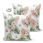 - Suet-K10000-Gorsel-1 - Realhomes Çift Taraflı Tropik Yaprak Motifli Dijital Baskılı Modern Süet Yastık Kırlent Kılıfı Realhomes