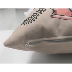 - Suet-K10004-Gorsel-2 - Realhomes Çift Taraflı Kahve Zemin Antika Telefon Desenli Dijital Baskılı Modern Süet Yastık Kırlent Kılıfı Realhomes