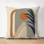 Çift Taraflı Özel Tasarım Pastel Renkli Dijital Baskılı Dekoratif Süet Yastık Kırlent Kılıfı Realhomes