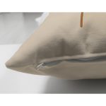 Çift Taraflı Krem Zeminli Kadın Silüet Çizimli Dijital Baskılı Modern Süet Yastık Kırlent Kılıfı Realhomes