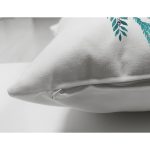 - Suet-K10025-Gorsel-2 - Realhomes Çift Taraflı Mavi Çelenkli Eldiven Tasarımlı Dijital Baskılı Modern Süet Yastık Kırlent Kılıfı Realhomes