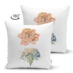 - Suet-K10032-Gorsel-1 - Realhomes Çift Taraflı Beyaz Zemin Çiçek Motifli Dijital Baskılı Dekoratif Süet Yastık Kırlent Kılıfı Realhomes