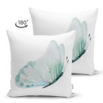 - Suet-K10035-Gorsel-1 - Realhomes Çift Taraflı Beyaz Zemin Mavi Kelebek Motifli Dijital Baskılı Modern Süet Yastık Kırlent Kılıfı Realhomes