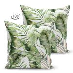 - Suet-K10039-Gorsel-1 - Realhomes Çift Taraflı Yeşil Tropik Yapraklar Tasarımlı Dijital Baskılı Dekoratif Süet Yastık Kırlent Kılıfı Realhomes