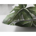 - Suet-K10049-Gorsel-2 - Realhomes Çift Taraflı Yeşil Tropik Yaprak Motifli Dijital Baskılı Dekoratif Süet Yastık Kırlent Kılıfı Realhomes