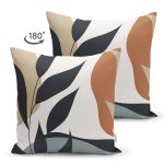 Çift Taraflı Özel Tasarım Boho Çizimli Dijital Baskılı Dekoratif Süet Yastık Kırlent Kılıfı Realhomes