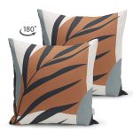 - Suet-K10055-Gorsel-1 - Realhomes Çift Taraflı Özel Tasarım Boho Çizimli Dijital Baskılı Dekoratif Süet Yastık Kırlent Kılıfı Realhomes