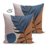 Çift Taraflı Özel Tasarım Boho Çizimli Dijital Baskılı Modern Süet Yastık Kırlent Kılıfı Realhomes