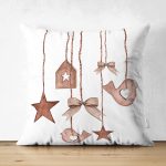 - Suet-K10061-Gorsel - Realhomes Çift Taraflı Tahta Süsler Tasarımlı Dijital Baskılı Dekoratif Süet Yastık Kırlent Kılıfı Realhomes