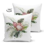 - Suet-K10067-Gorsel-1 - Realhomes Çift Taraflı Tropik Yaprak Tasarımlı Dijital Baskılı Dekoratif Süet Yastık Kırlent Kılıfı Realhomes