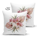 - Suet-K10070-Gorsel-1 - Realhomes Çift Taraflı Egzotik Yaprak Tasarımlı Dijital Baskılı Modern Süet Yastık Kırlent Kılıfı Realhomes