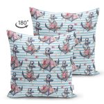 - Suet-K10079-Gorsel-1 - Realhomes Çift Taraflı Mavi Çizgili Çapa Tasarımlı Dijital Baskılı Dekoratif Süet Yastık Kırlent Kılıfı Realhomes